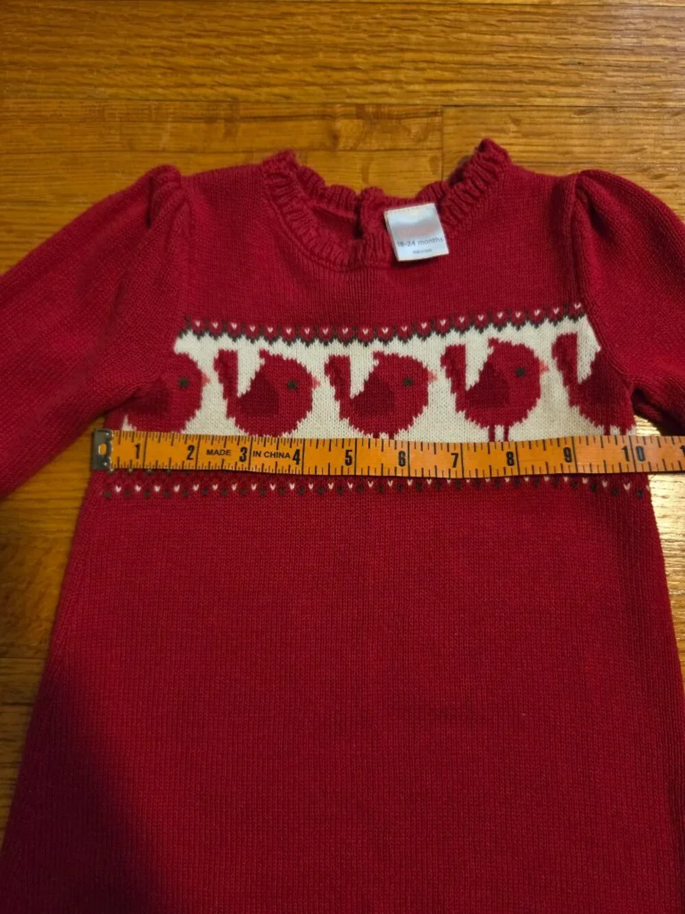 Gymboree Sweater Dress Red Cardinals